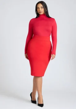 Neoprene Pencil Skirt