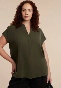 Notch Collar Blouse