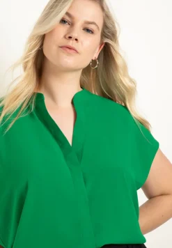 Notch Collar Blouse
