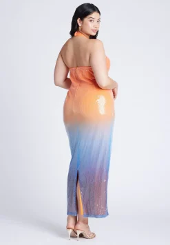 Ombre Star Sequin Dress