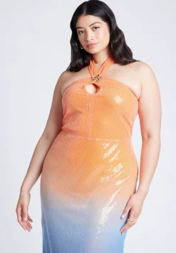Ombre Star Sequin Dress