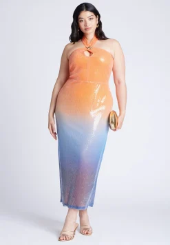 Ombre Star Sequin Dress