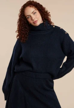 Oversized Button Detail Sweater