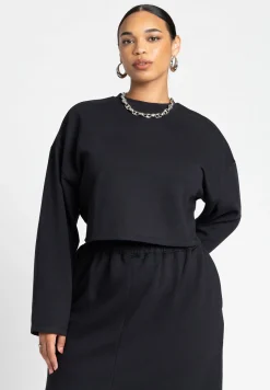 Oversized Cropped Sweatshirt