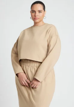 Oversized Cropped Sweatshirt
