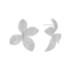 Pave Fancy On The Ear Stud Earring