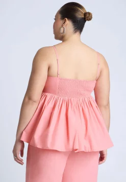 Peplum Cami Top