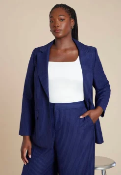 Pinstripe Blazer