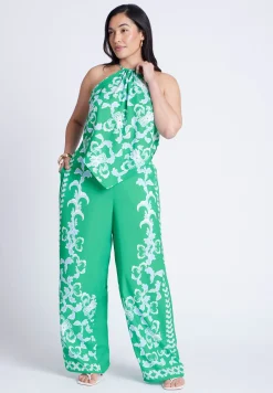 Placed Print Pull On Pant