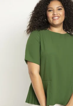Pleated Hem Top