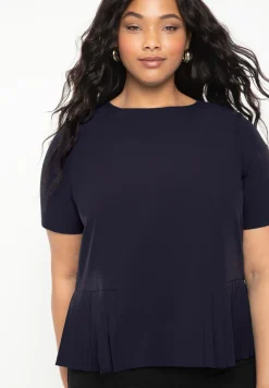 Pleated Hem Top