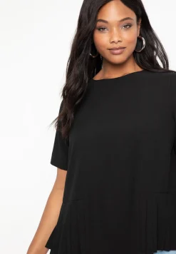 Pleated Hem Top