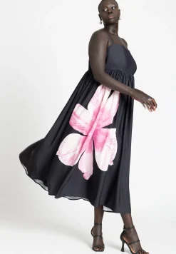 Printed Flower Maxi Dress