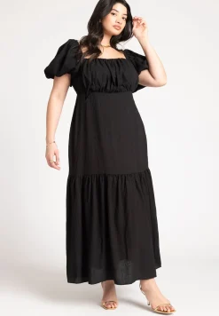 Puff Sleeve Tiered Dress