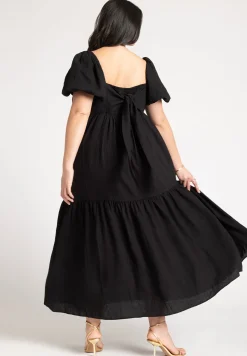 Puff Sleeve Tiered Dress