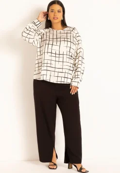 Raglan Sleeve Printed Blouse
