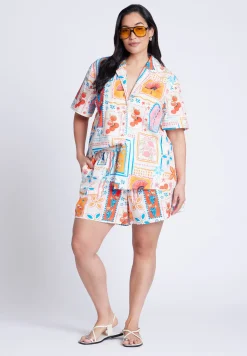 Relaxed Short Sleeve Button Down