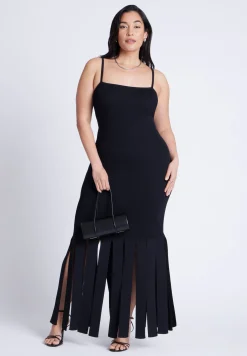 Ribbed Fringe Dress