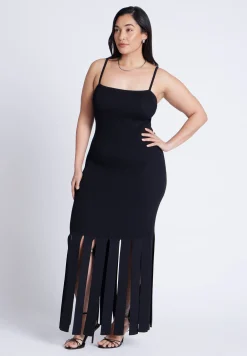 Ribbed Fringe Dress