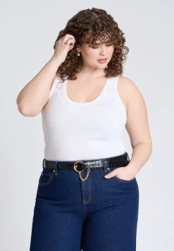 Round Buckle Swag Chain Belt