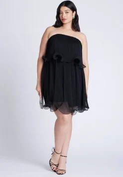 Ruffle Hem Mini Dress
