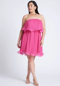 Ruffle Hem Mini Dress