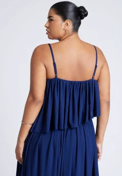 Ruffled Bandeau Top