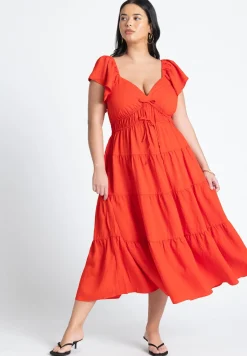 Ruffled Tiered Maxi Dress