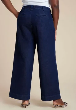 Sailor Gold Button Comfort Stretch Trouser Jean
