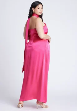 Scarf Neck Maxi Dress