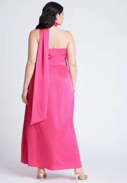 Scarf Neck Maxi Dress