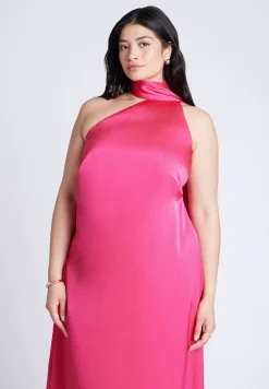 Scarf Neck Maxi Dress