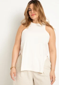 Scooped Hem Tank Top