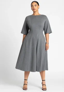 Seam Detail Ponte Work Dress
