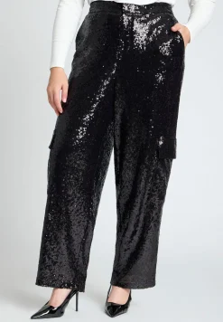 Sequin Cargo Pant