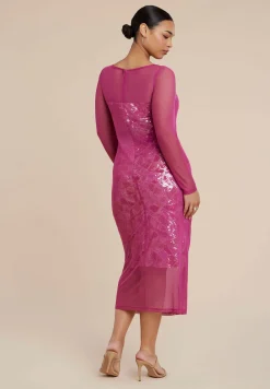 Sequin Dress With Sheer Layer