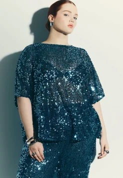 Sequin Poncho