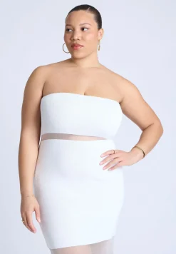Sheer Panel Maxi Dress