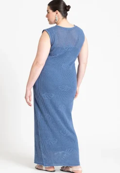 Shell Crochet Sweater Dress