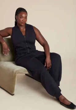 Sleeveless Knit Jumpsuit