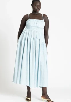 Smocked Tiered Maxi Dress