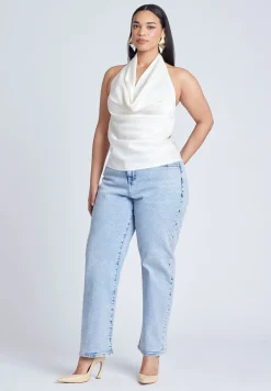 Straight Leg Jean With Studs