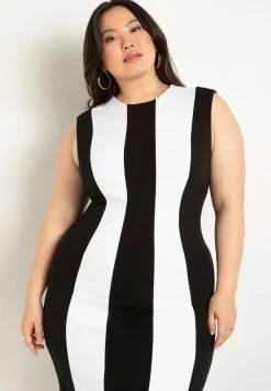 Striped Knit Maxi Dress