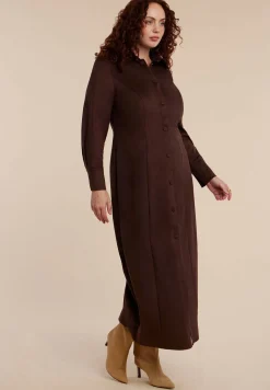 Suede Shirt Dress