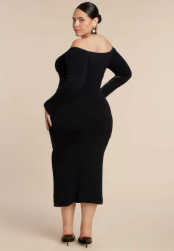 Sweater Midi Dress W Zippers