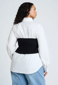 Sweater Tube Twofer Top