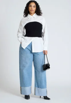 Sweater Tube Twofer Top