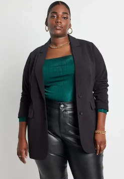 The 365 Semi Stretch Two Button Blazer