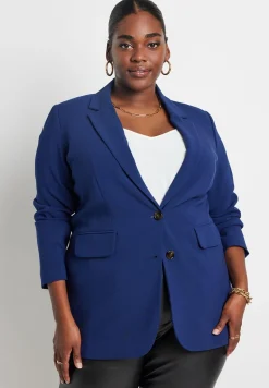 The 365 Semi Stretch Two Button Blazer