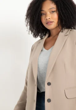 The 365 Semi Stretch Two Button Blazer